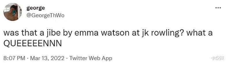 J.K.罗琳|艾玛颁奖典礼上疑似再内涵罗琳,网友:真忘恩负义