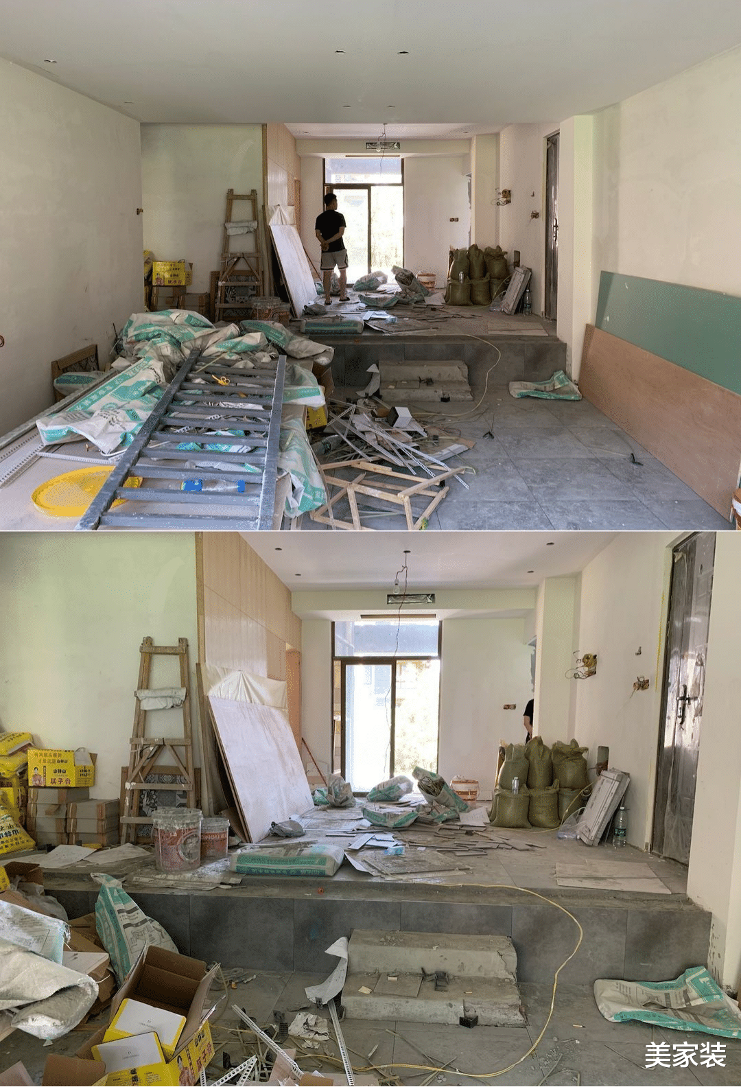 装修到一半的家,在硬装基础上添加软装,达到现代和古风的结合