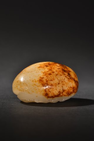 和田玉籽料|和田玉籽料原石雕凤凰纹把件