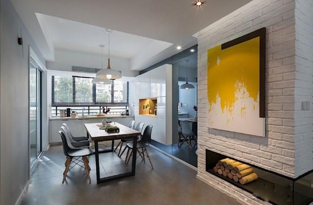 87平米北欧风两居室,全屋定制格子柜,玻璃镜面当背景墙,真漂亮