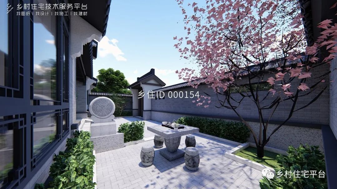 乡住科技土建筑面积357㎡面宽13m×进深10m 河北承德二层新中式别墅