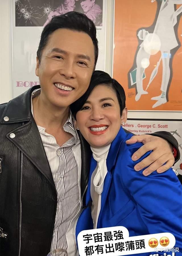 陈可辛|邱淑贞一家合体现身,大女儿紧靠干爹画面温馨,曾华倩携儿子陪同