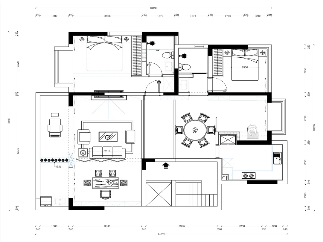 【鲁班装饰】花样年好未来126㎡新中式风格,简于形 奢于心。