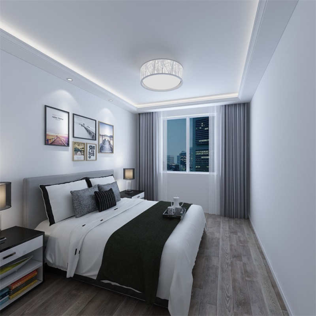 小户型的老房子装修翻新,75㎡两居室,现代风视觉超干净,美爆