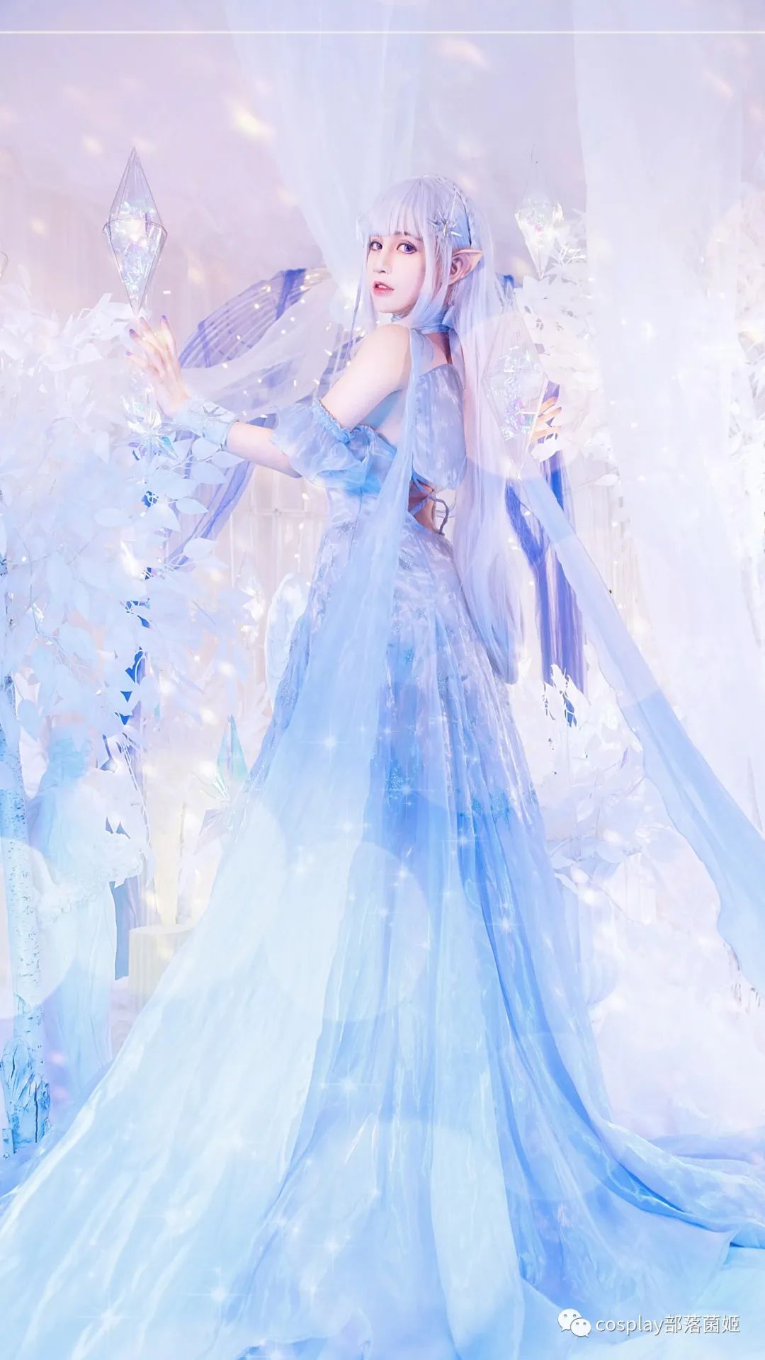 爱蜜莉雅|cos：爱蜜莉雅冰晶礼服cos正片@止水