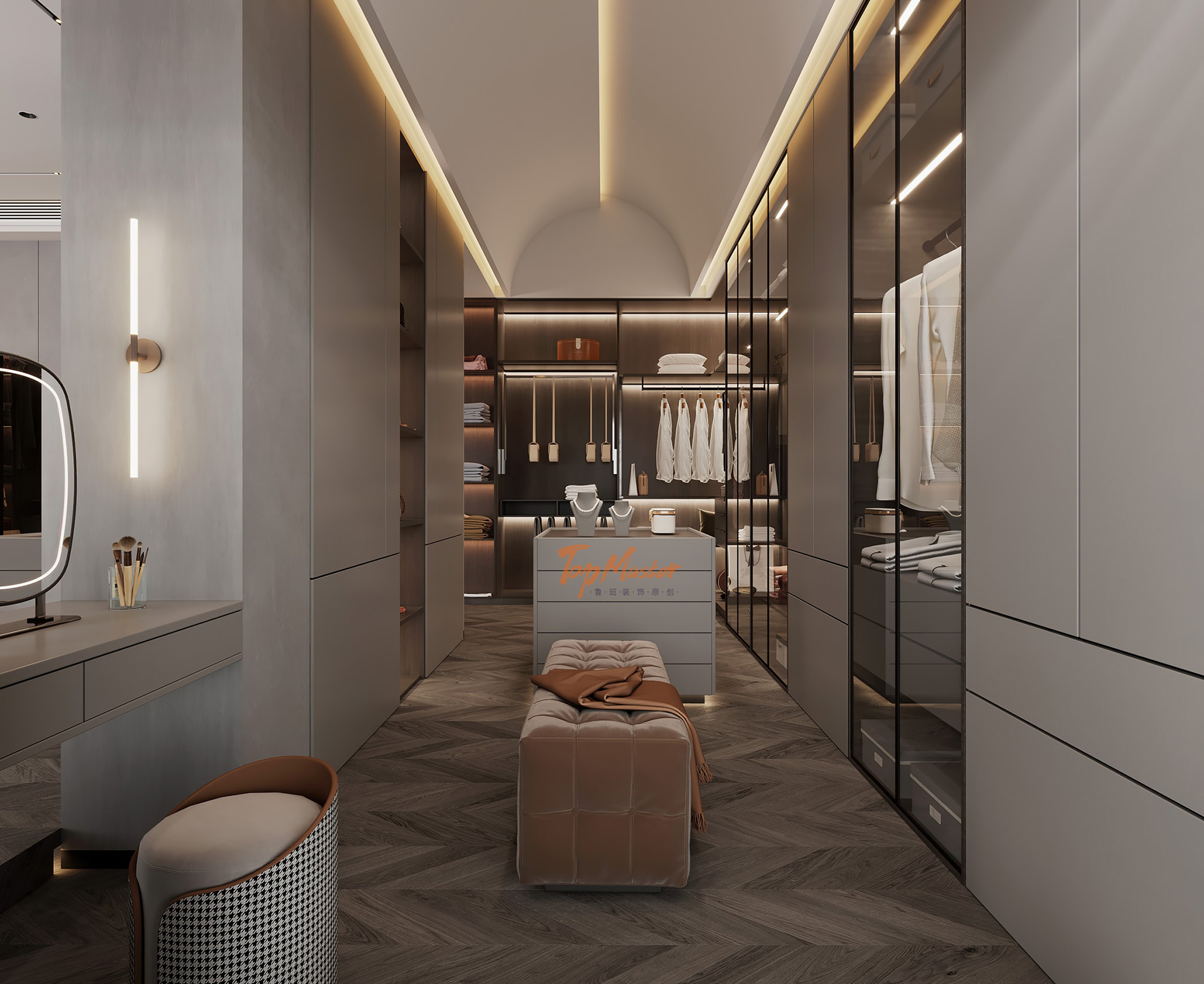 【鲁班装饰】俊都380m2现代风格水月之镜