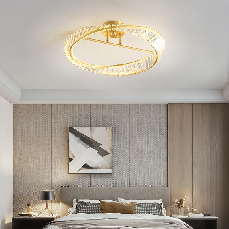 吸顶灯也能营造出奢华中带有小清新的感觉奥