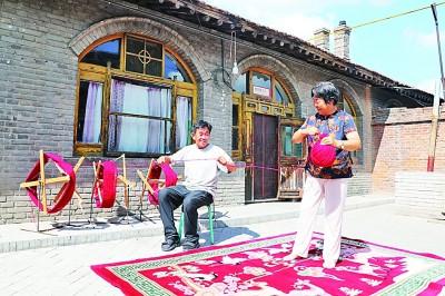 神木手工地毯畅销国内外