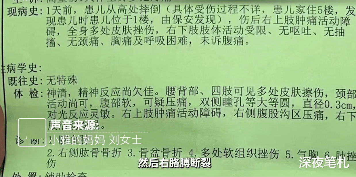 重庆,13岁女孩发烧后半夜从5楼坠下,早晨被保洁发现正在ICU救治