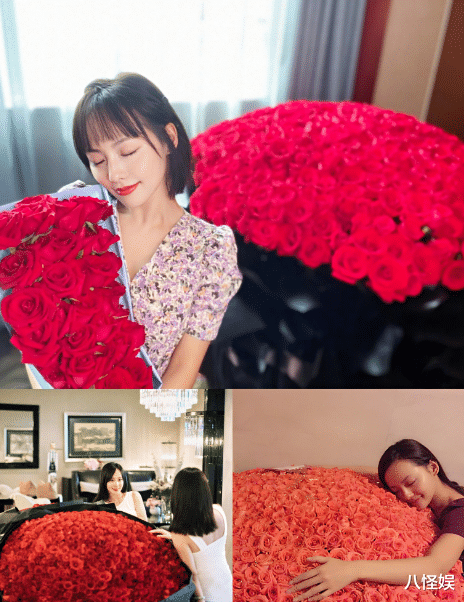 张嘉倪|买超晒照为张嘉倪庆生，送大捧红玫瑰甜喊公主表白，破婚变传闻