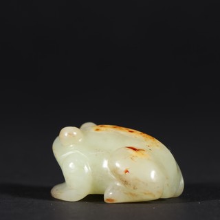 |旧藏 和田玉 财源滚滚 雕件