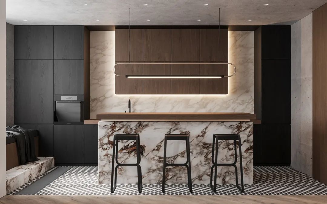 120㎡意式极简风，超有格调！