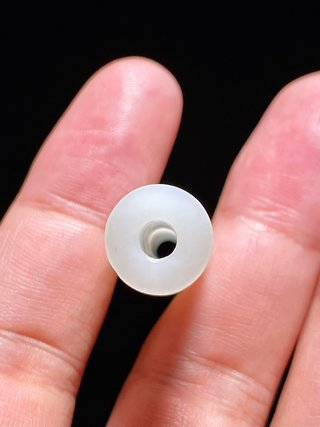 和田玉籽料|清乾隆 和田玉籽料 白玉 心经 诗文勒子 挂件