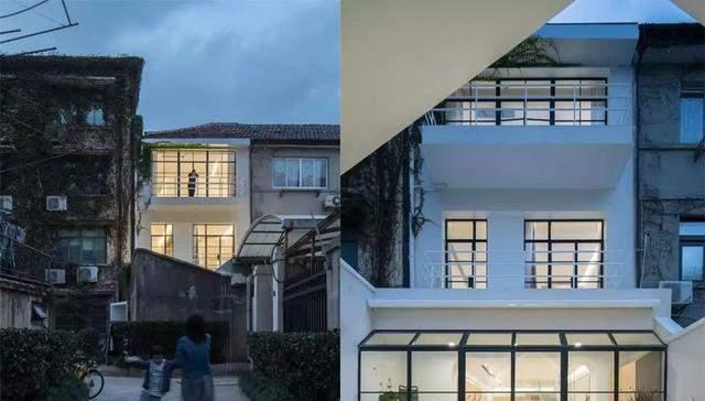 夫妻上海小区买下一整栋老楼,上下打通变豪宅,楼梯改造得很文艺