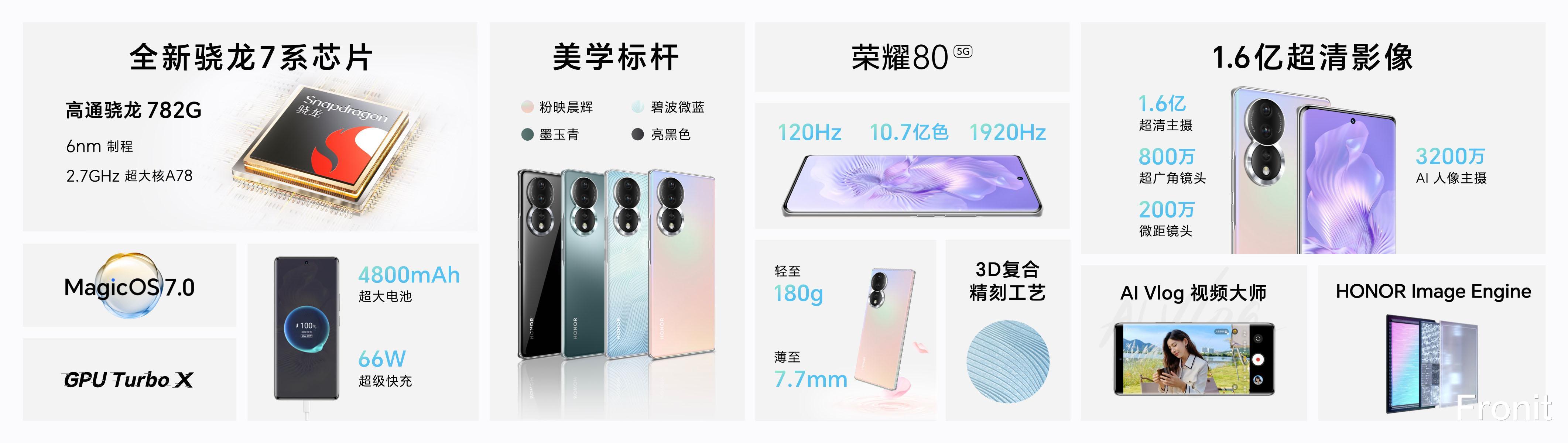 笔记本|首发高通中高端处理器「骁龙 782G」，荣耀 80 起售价 2699 开卖！