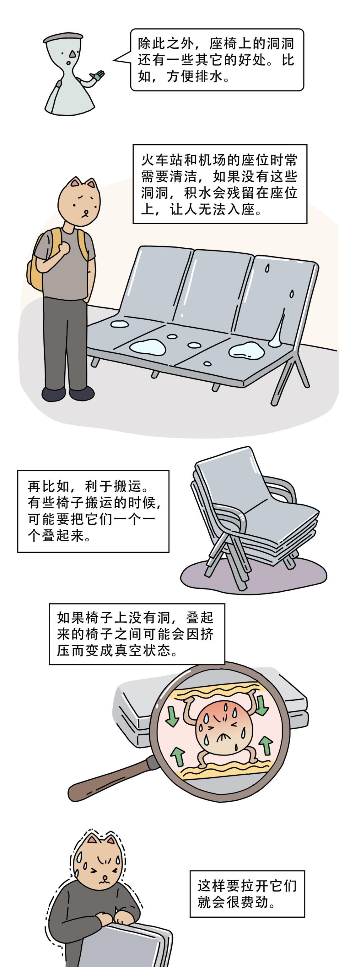 公共场所|为何公共场所的座椅，有那么多“洞洞”？一组漫画科普「解惑」！
