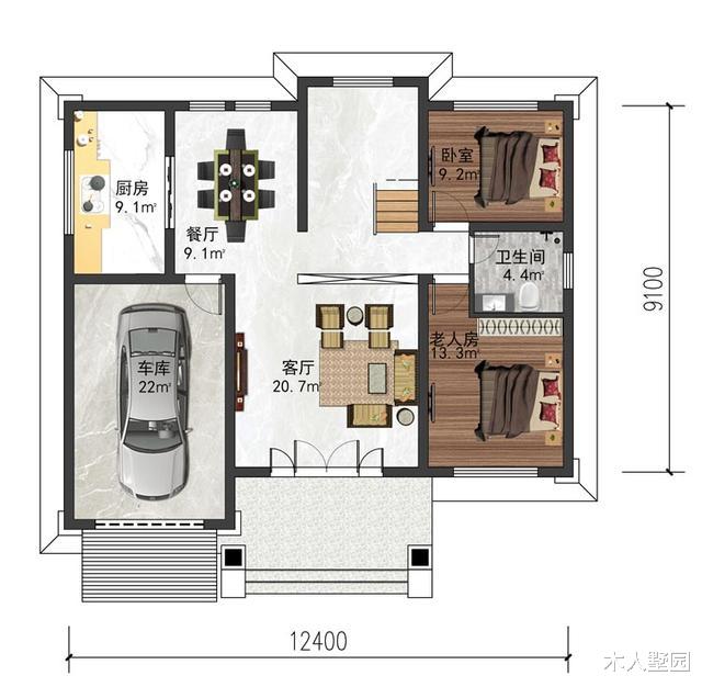 二手房|农村建房,车库≠浪费,3栋漂亮的别墅设计图,肯定改变你的想法