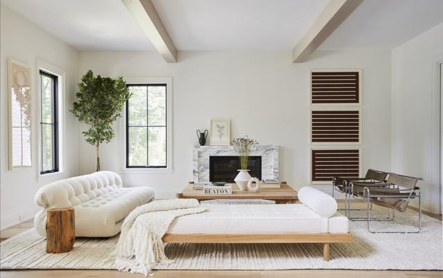 一对年轻夫妻的复古风住宅,现代家具,艺术品装饰,时尚有温馨