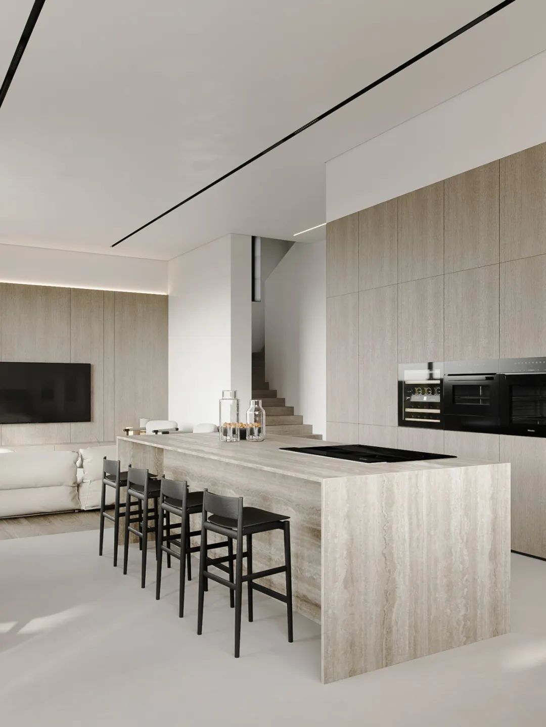 300㎡简约风,清爽淡雅!