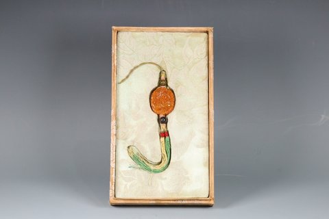 老蜜蜡|百年老蜜蜡鹿鹤逢春佩