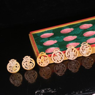 玉雕|老和田玉十二生肖玉雕摆件一套