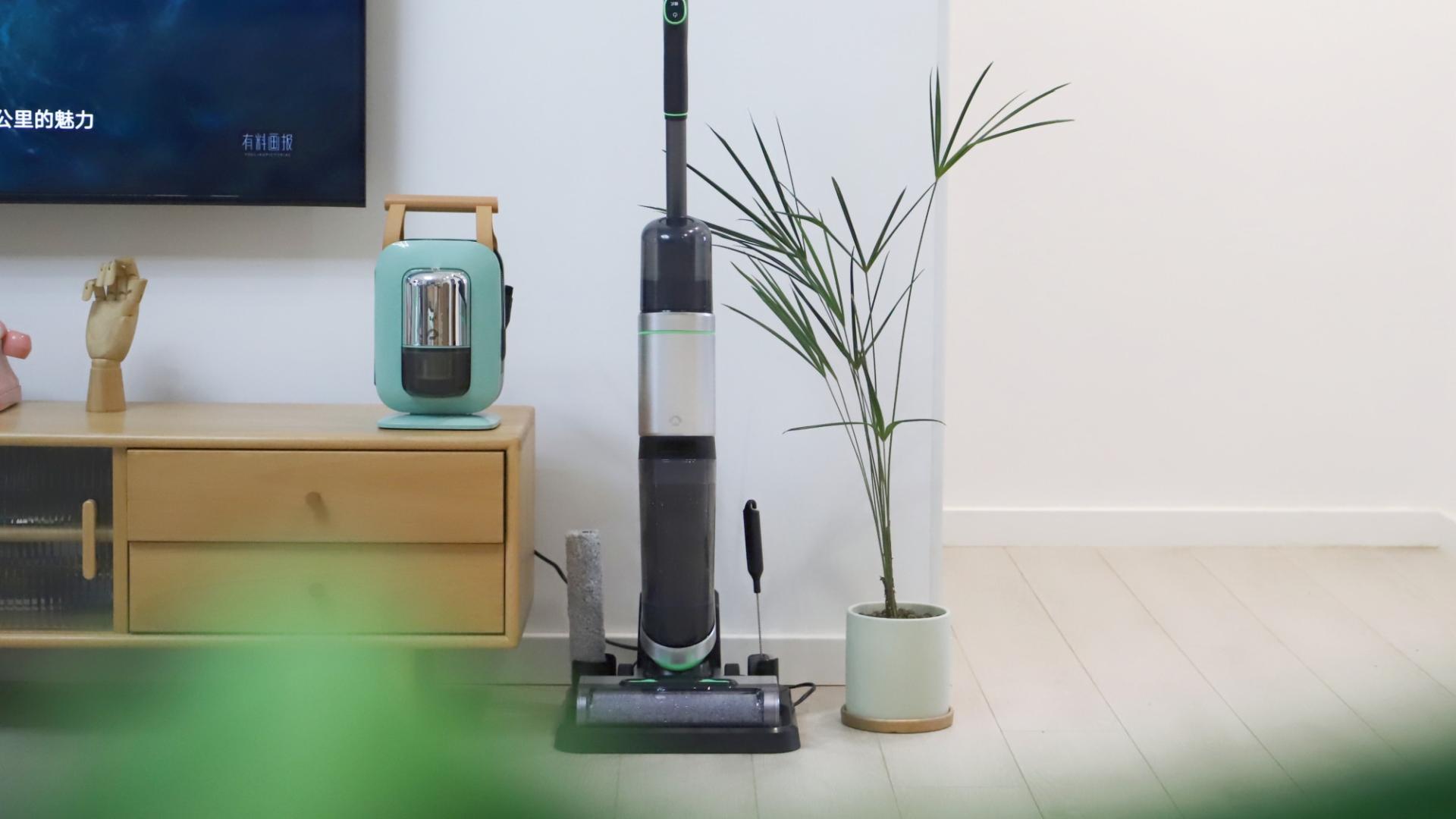 一芯家洗地机吸尘器套装，超级芯多机共用，吸拖洗烘全屋净享！