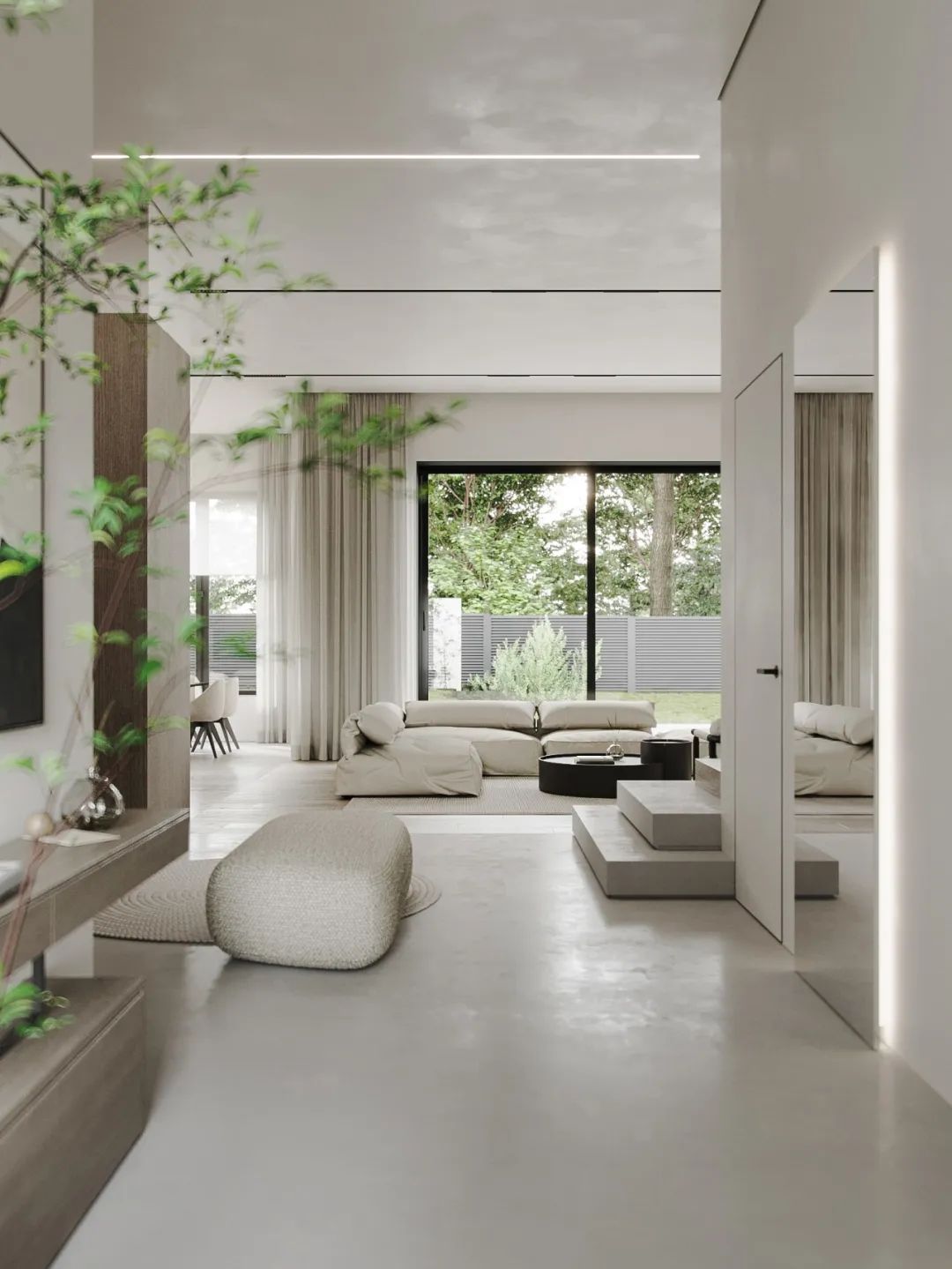 300㎡简约风,清爽淡雅!