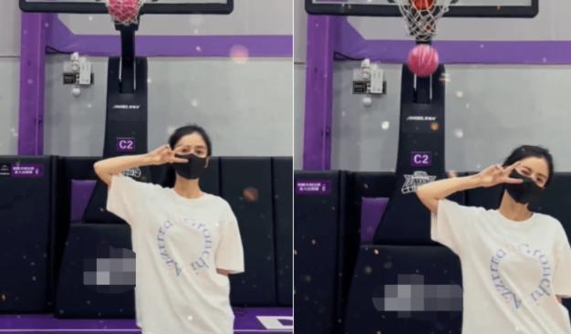 Angelababy|杨颖晒出打球视频,穿着休闲十分少女,状态超好被夸赞