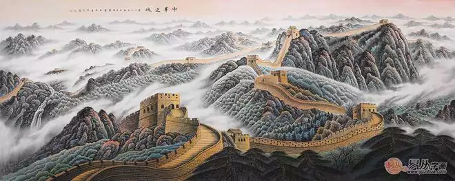 山水画|适合办公室悬挂的字画 李国胜山水画营造文雅之风