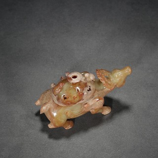 |高古：【和田玉鹿形香薰炉摆件】