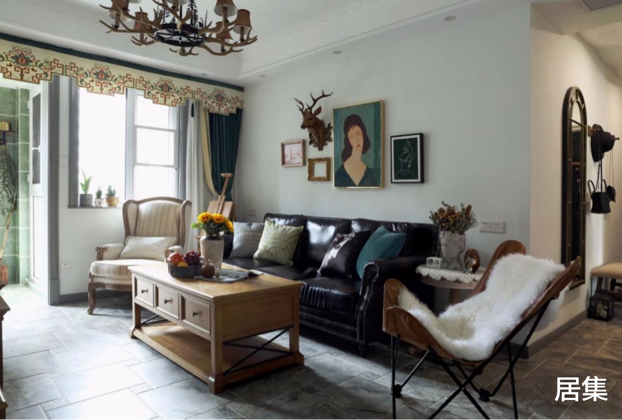 100㎡混搭三居室，实现的田园生活，享受都市和自然的结合