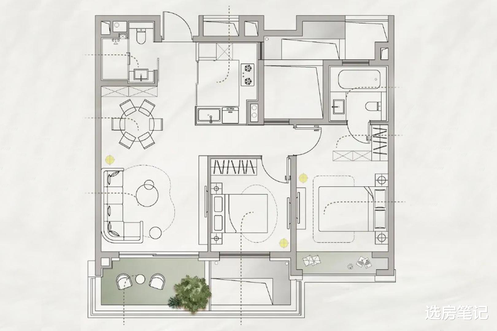 厨房|选房:有赠送面积的户型,当然是好户型,当然值得购买