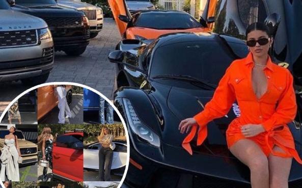 金·卡戴珊|卡戴珊小妹晒辣照,身材不输金姐!24岁富婆,为黑人男友生2胎