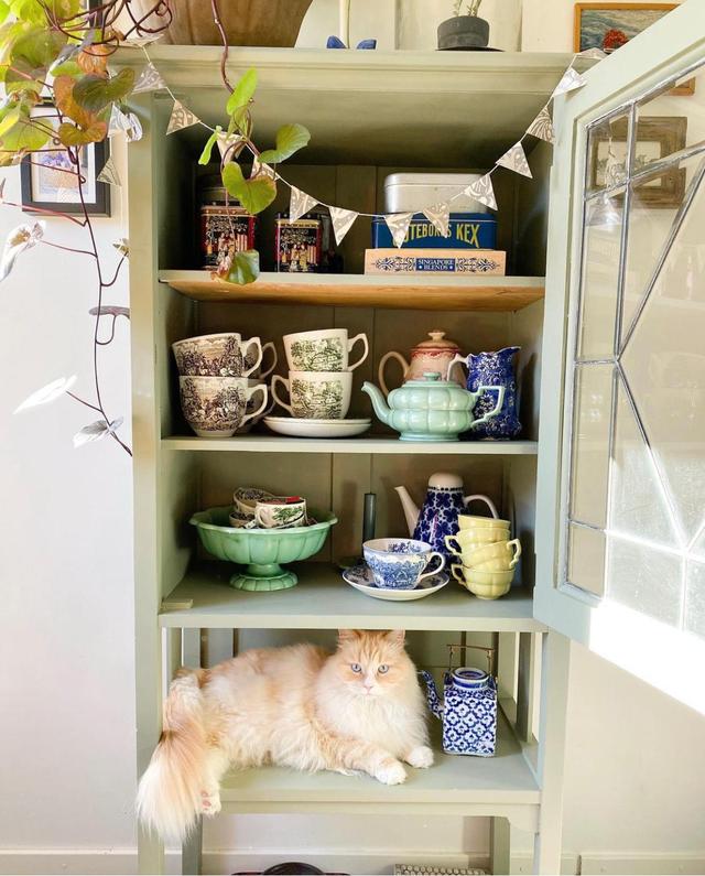 瑞典女主的老房改造,只有旧家具和绿植装饰,网友:真的服了