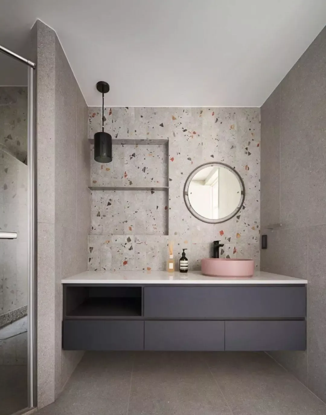 小小屋装修网丨家居装修 水磨石用在这6个地方 瞬间美爆了