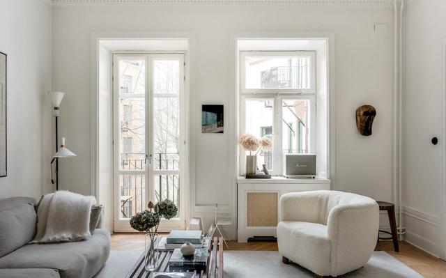 斯德哥尔摩62平公寓，干净无杂乱之感，展现北欧风的简约生活情调