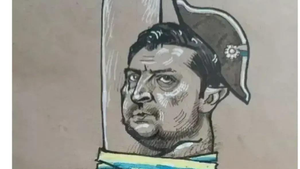 泽连斯基|漫画：泽基全身一无所有紧紧地抱着柱子！太牛了