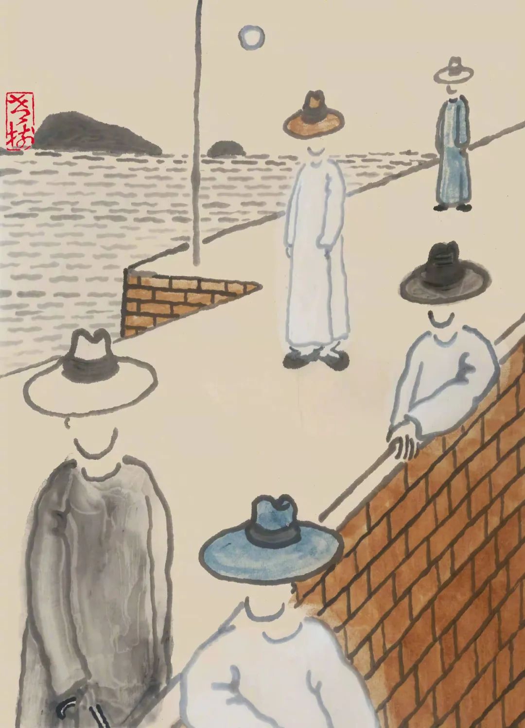 老树画画 | 平时挺能睡,放假觉更长,醒来无处去,吃饱又上床