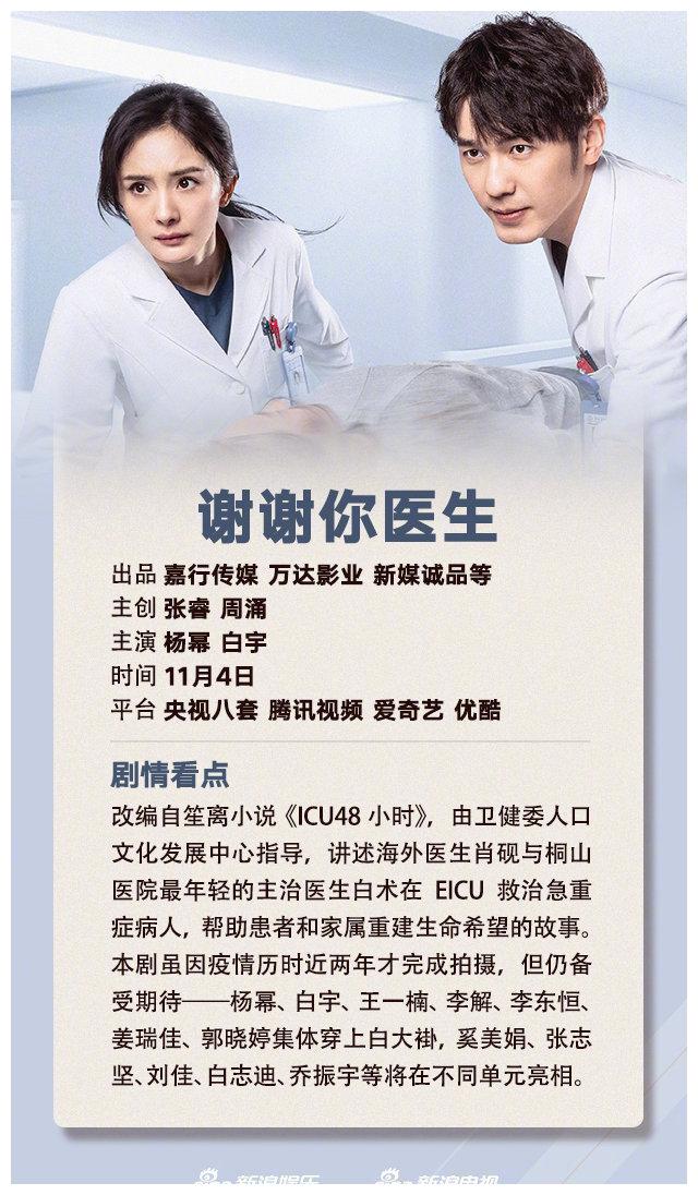 85后|11月待播剧：杨幂 陈飞宇 胡歌 肖战 王鹤棣 张晚意 赵丽颖 罗晋 迪丽热巴