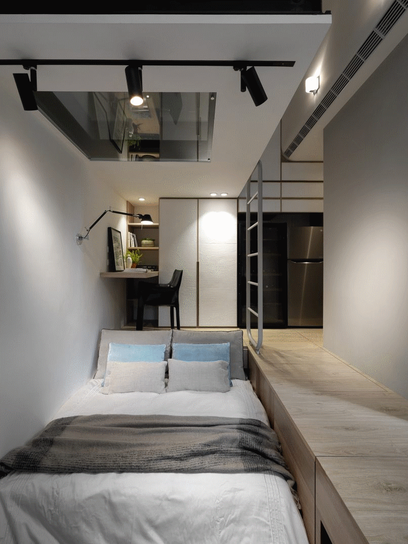 离公司最近的28㎡小宅,装成“两房一厅”,住起来全家欢喜