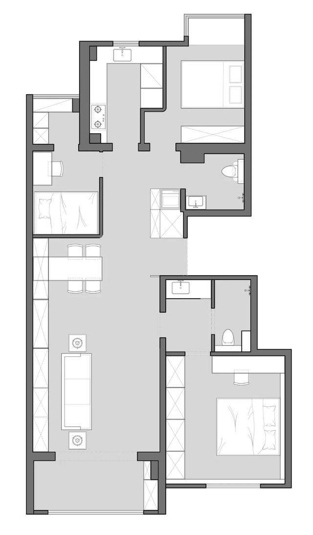 83㎡两房改三居，住一家五口人也不挤，还有超强收纳，值得借鉴！