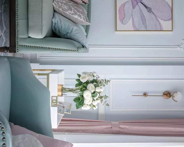 99平法式风三居室，这配色满足了老夫的少女心