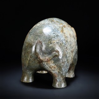 和田玉籽料|汉 和田玉籽料 青玉 玉象