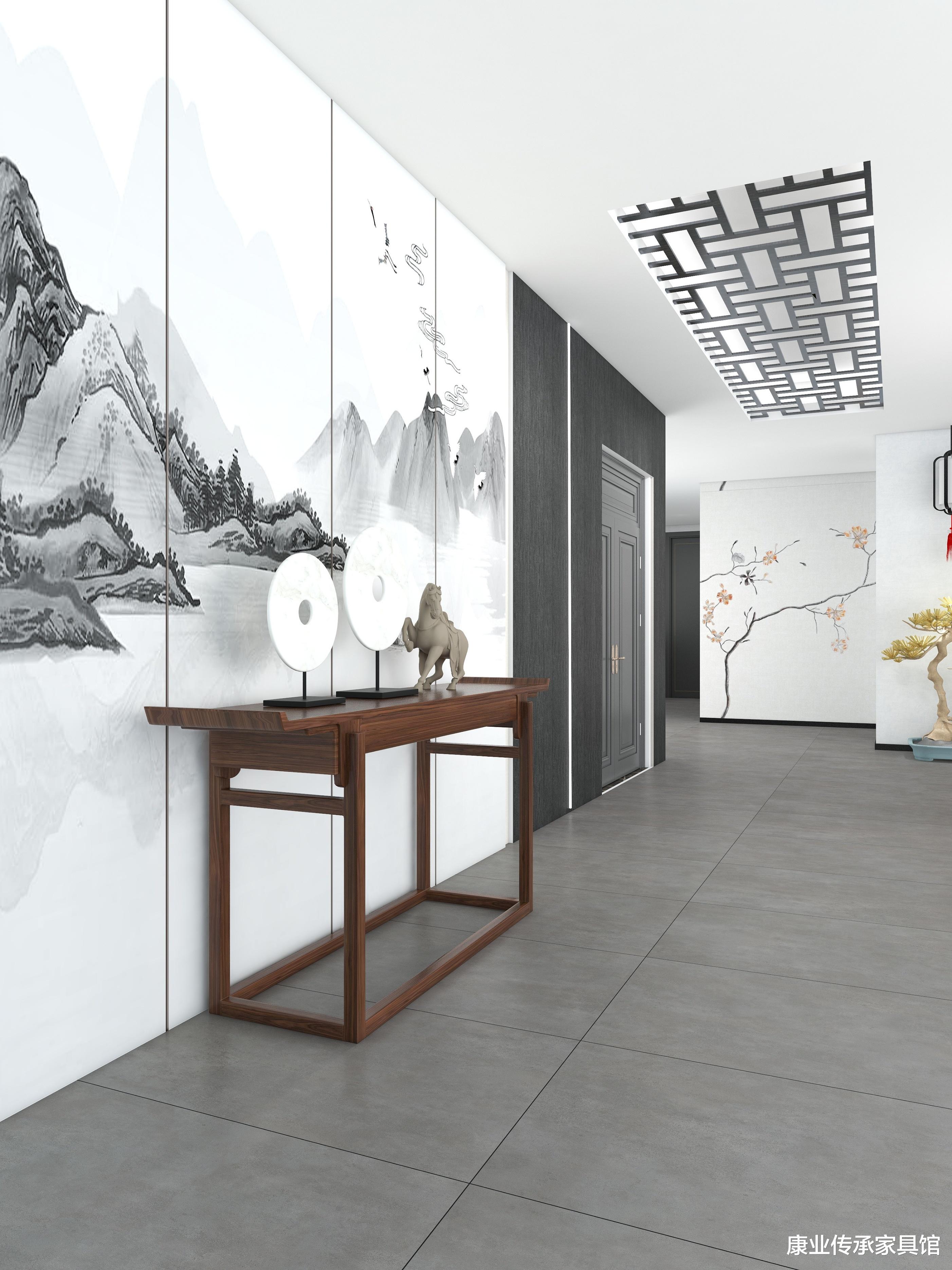 【240㎡新中式案例】简洁自然的理念，设计出一个舒心柔和的家