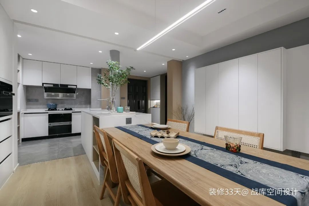 装修设计：140平现代简约LDK一体化四室