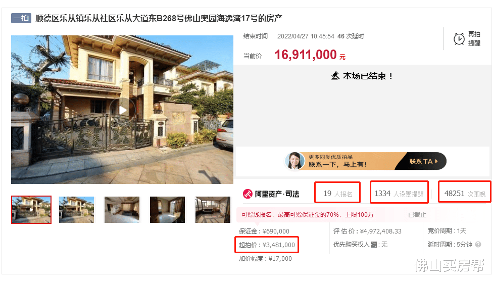 杭州|4.8万人围观!溢价1193万元才成交!佛山千万级豪宅太难抢了!