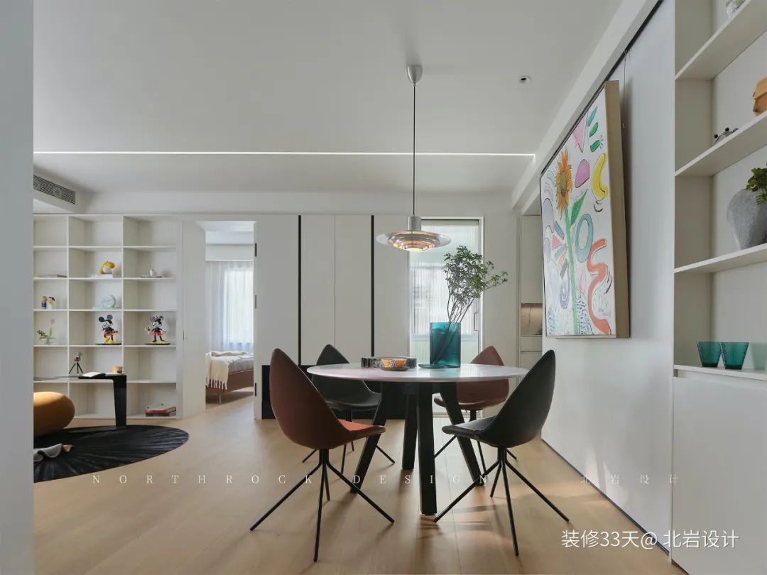 装修设计:120平老房改造现代高级质感四居