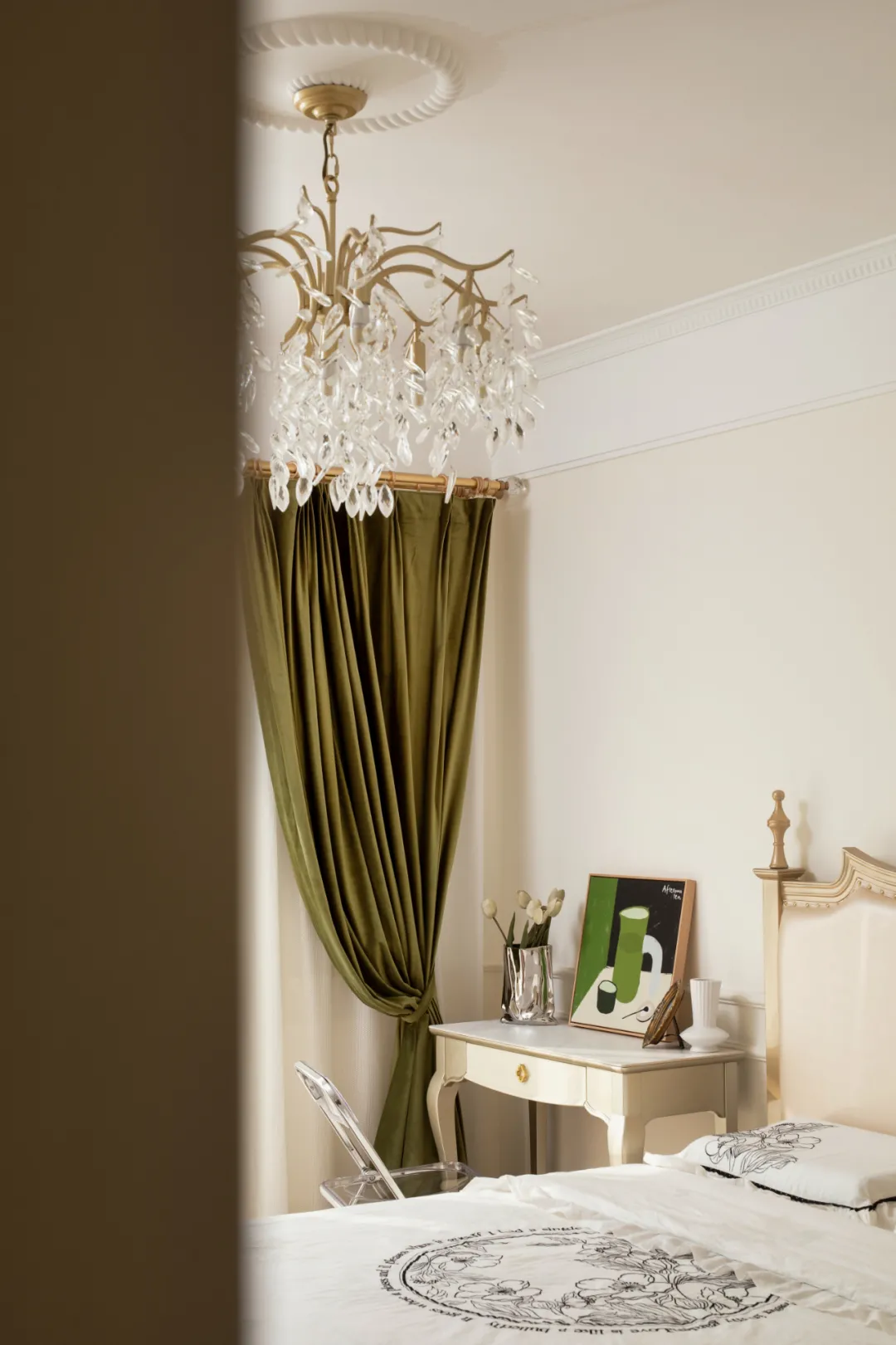 170平米超大落地窗+奶油雾感的梦幻帘，暖阳下的温柔轻法式！