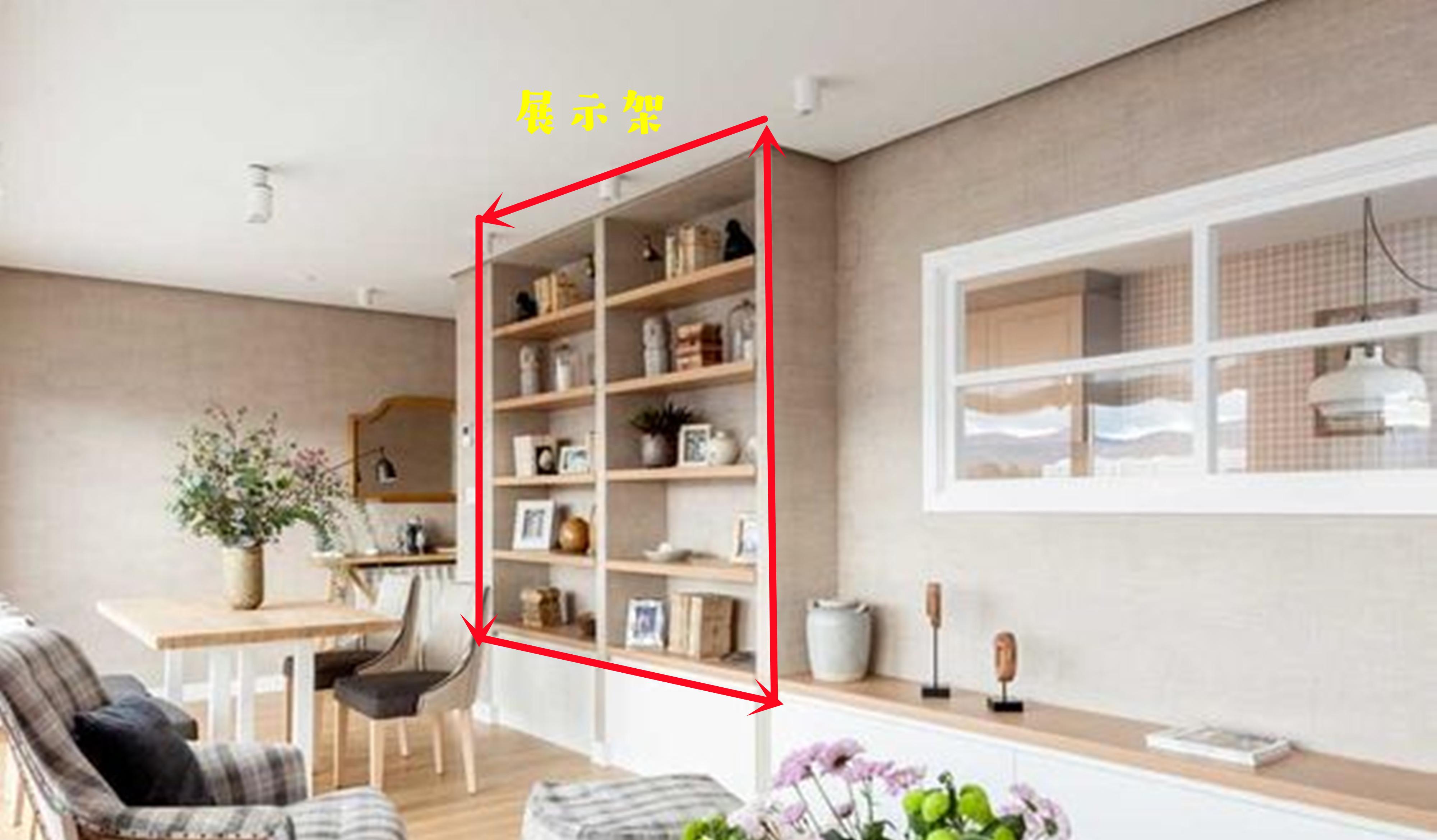 电视柜延长到墙角，一分为二，立马多个餐边柜用，收纳也翻倍