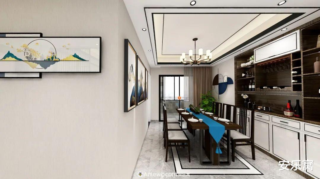 ANLEWO|118㎡现代新中式,原来可以这么设计,新派雅趣!